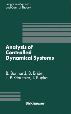 Analysis of Controlled Dynamical Systems - Bonnard, B / Bride, B / Gauthier, J P / Kupka, I (Hgg.)