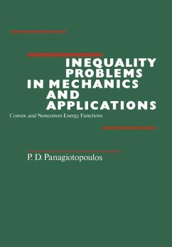 Inequality Problems in Mechanics and Applications - Panagiotopoulos, P. D.