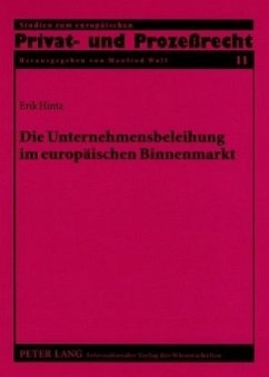 Cover Die Unternehmensbeleihung im europäischen Binnenmarkt