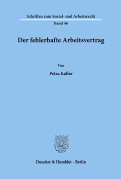 Cover Der fehlerhafte Arbeitsvertrag.