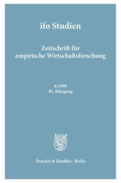 Cover ifo Studien.