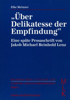 Cover Über Delikatesse der Empfindung