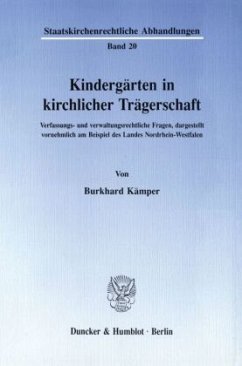 Cover Kindergärten in kirchlicher Trägerschaft.