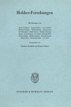 Hobbes-Forschungen. - Koselleck, Reinhart / Schnur, Roman (Hgg.)