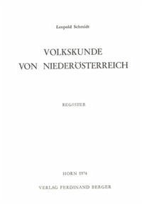 Volkskunde von Niederösterreich