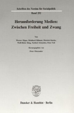 Cover Herausforderung Medien: Zwischen Freiheit und Zwang.