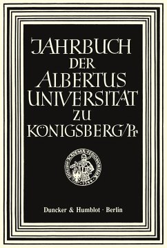 Jahrbuch der Albertus-Universität zu Königsberg/Pr.