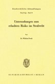 Untersuchungen zum erlaubten Risiko im Strafrecht.