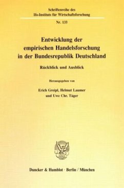 Cover Entwicklung der empirischen Handelsforschung in der Bundesrepublik Deutschland.