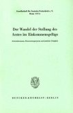 Der Wandel der Stellung des Arztes im Einkommensgefüge. Der Wandel der Stellung des Arztes im Einkommensgefüge.