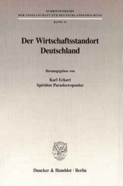 Der Wirtschaftsstandort Deutschland - Eckart, Karl / Paraskewopoulos, Spiridon (Hgg.)