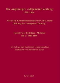 Register der Beiträger / Mitteiler