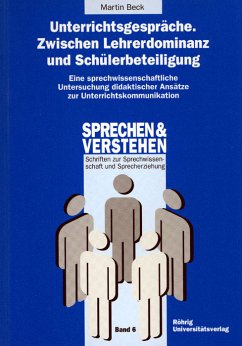 Cover Unterrichtsgespräche. Zwischen Lehrerdominanz und Schülerbeteiligung