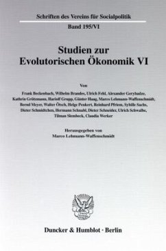 Studien zur Evolutorischen Ökonomik VI. - Lehmann-Waffenschmidt, Marco (Hrsg.)