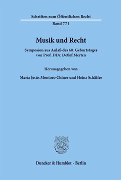 Musik und Recht. - Montoro Chiner, María Jesús / Schäffer, Heinz (Hgg.)