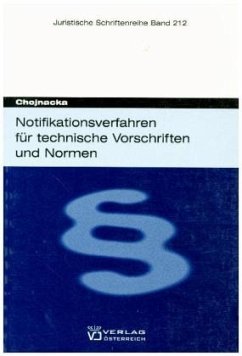 Notifikationsverfahren für technische Vorschriften und Normen - Chojacka, Zuzanna