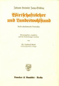 Wirtschaftslehre und Landeswohlstand. - Jung-Stilling, Johann Heinrich