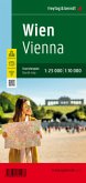 Wien, Stadtplan 1:25.000 / 1:10.000, Touristenplan, freytag & berndt. Wenen. Viena. Viden. Vieden. Bécs. Wieden