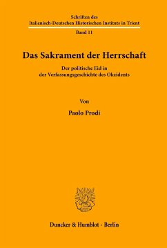 Das Sakrament der Herrschaft. - Prodi, Paolo