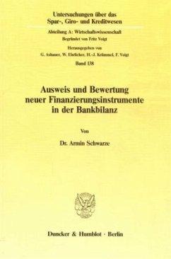 Cover Ausweis und Bewertung neuer Finanzierungsinstrumente in der Bankbilanz.