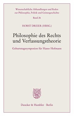 Philosophie des Rechts und Verfassungstheorie. - Dreier, Horst (Hrsg.)