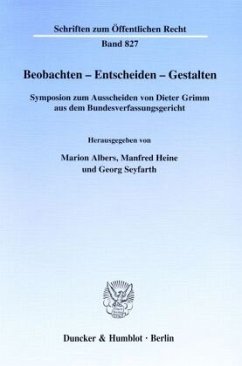 Beobachten - Entscheiden - Gestalten. - Albers, Marion / Heine, Manfred / Seyfarth, Georg (Hgg.)