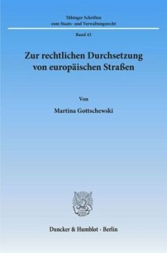 Cover Zur rechtlichen Durchsetzung von europäischen Straßen.