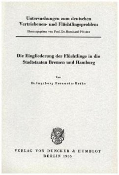 Cover Untersuchungen zum deutschen Vertriebenen- und Flüchtlingsproblem.