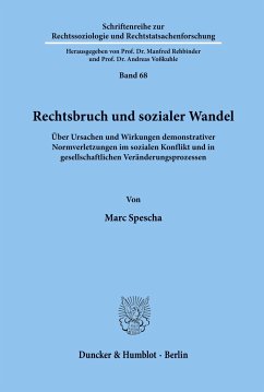 Rechtsbruch und sozialer Wandel. - Spescha, Marc