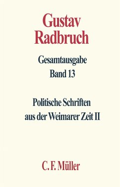 Cover Politische Schriften aus der Weimarer Zeit. Tl.2 / Gesamtausgabe, 20 Bde. 13
