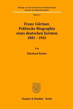 Franz Gürtner, Politische Biographie eines deutschen Juristen 1881 - 1941. - Reitter, Ekkehard