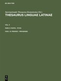 prodeo - progenies / Thesaurus linguae Latinae X. Pars 2. Fasc. XI