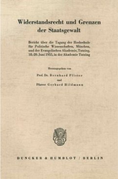 Cover Widerstandsrecht und Grenzen der Staatsgewalt.