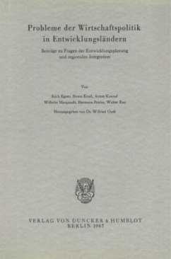 Probleme der Wirtschaftspolitik in Entwicklungsländern. - Guth, Wilfried (Hrsg.)