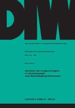 Cover Zeitreihen des Anlagevermögens in Industriezweigen nach Beschäftigtengrößenklassen.