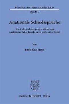 Cover Anationale Schiedssprüche.