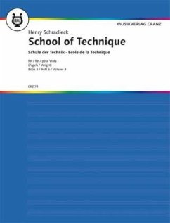 Cover Schule der Technik, Viola\School of Technique, Viola