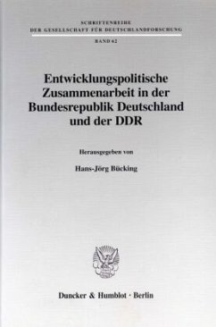 Cover Entwicklungspolitische Zusammenarbeit in der Bundesrepublik Deutschland und der DDR.