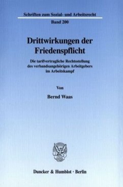 Drittwirkungen der Friedenspflicht. - Waas, Bernd