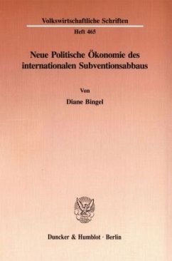 Cover Neue Politische Ökonomie des internationalen Subventionsabbaus.