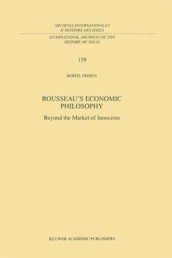 Rousseau¿s Economic Philosophy - Fridén, Bertil