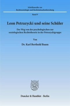 Leon Petrazycki und seine Schüler. - Baum, Karl Berthold