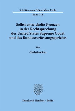 Selbst entwickelte Grenzen in der Rechtsprechung des United States Supreme Court und des Bundesverfassungsgerichts. - Rau, Christian