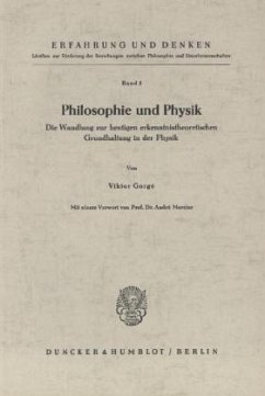 Philosophie und Physik. - Gorgé, Viktor
