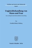 Ungleichbehandlung von Mann und Frau.