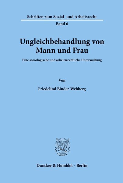 Ungleichbehandlung von Mann und Frau. Ungleichbehandlung von Mann und Frau.