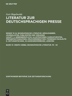 136876¿149882. Biographische Literatur. Mi - Sc - Hagelweide, Gert