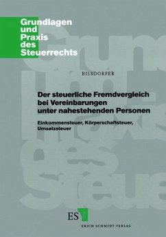 Cover Der steuerliche Fremdvergleich bei Vereinbarungen unter nahestehenden Personen