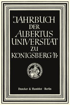 Jahrbuch der Albertus-Universität zu Königsberg/Pr.