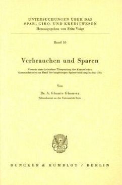 Cover Verbrauchen und Sparen.